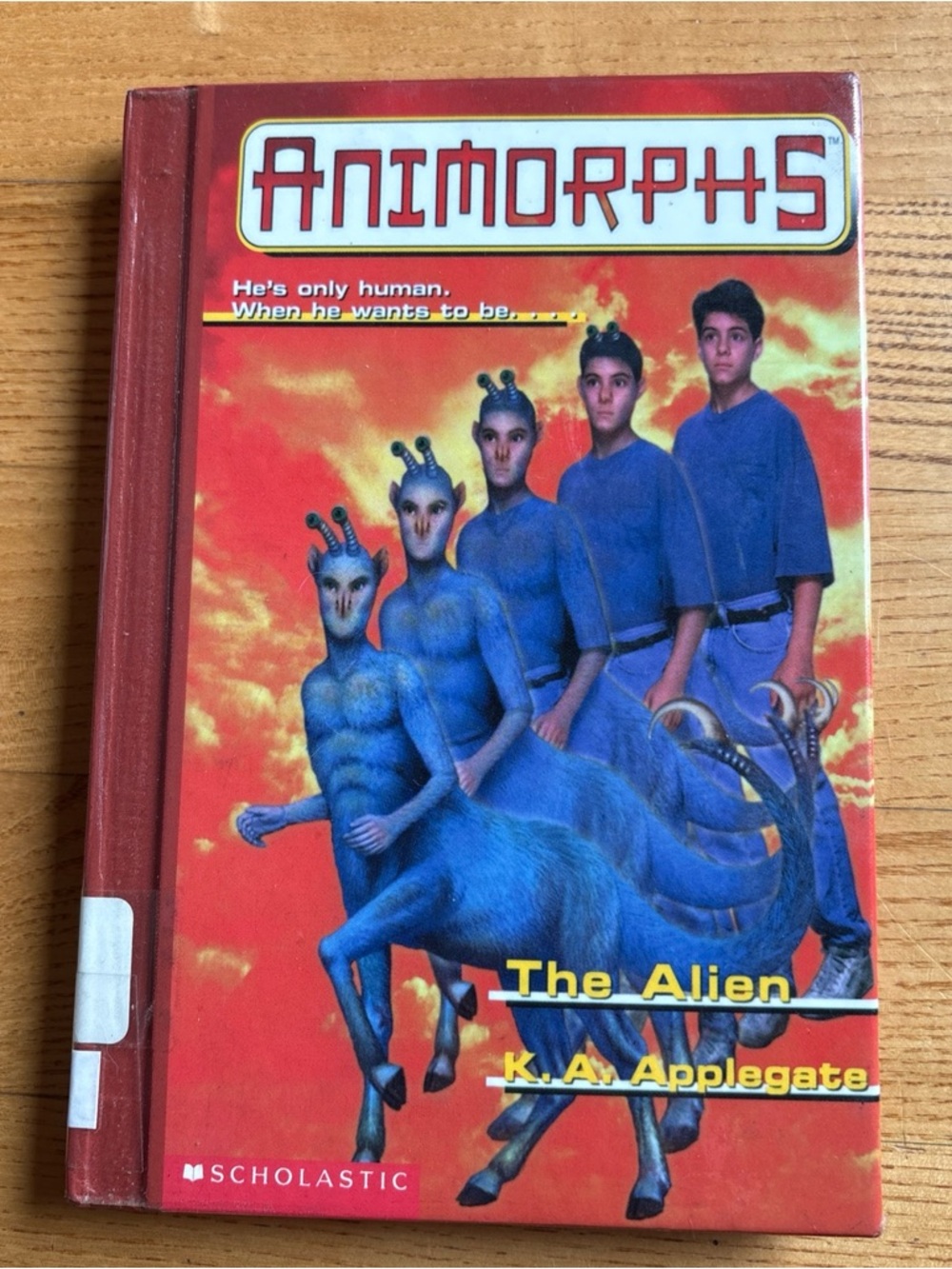 Animorphs #8 The Alien HARDCOVER Book K.A. Applegate Regent Bindings Y2K Vintage